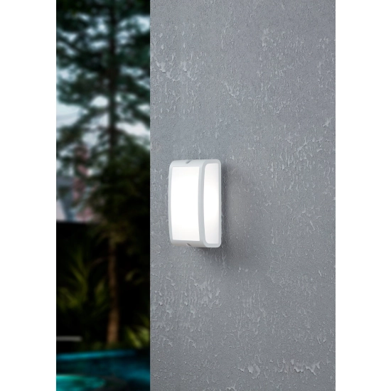 CAMARDA lampa ścienna kinkiet zewnętrzny LED 4000K biały IP54 900807 EGLO