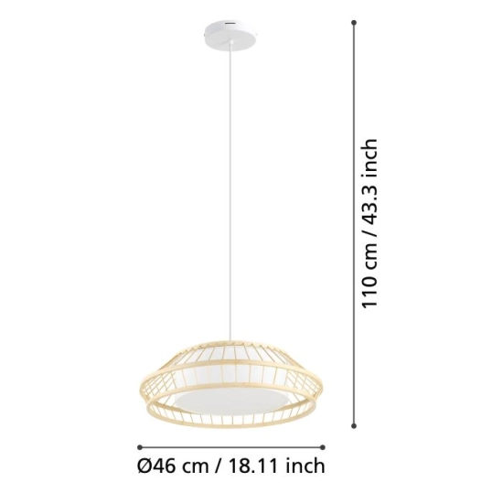 YUKU-Z Lampa wisząca 900842 EGLO