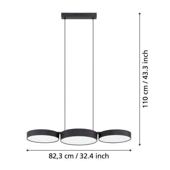 BARBANO-Z Lampa wisząca 900854 EGLO