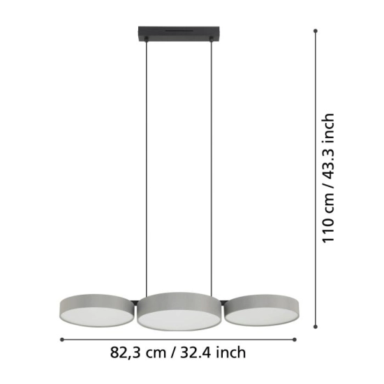 BARBANO-Z Lampa wisząca 900856 EGLO