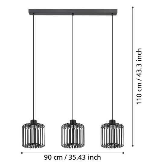 GINESTRONE-Z Lampa wisząca 900724 EGLO