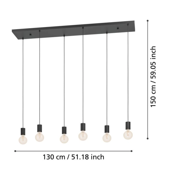 COTILLAS Lampa wisząca 390268 EGLO