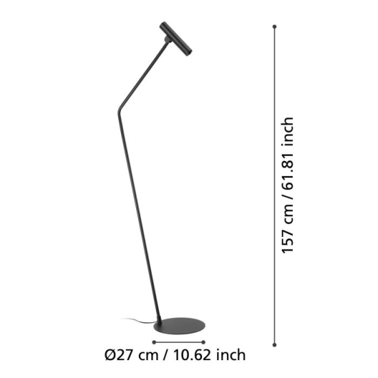 ALMUDAINA Lampa podłogowa 900909 EGLO