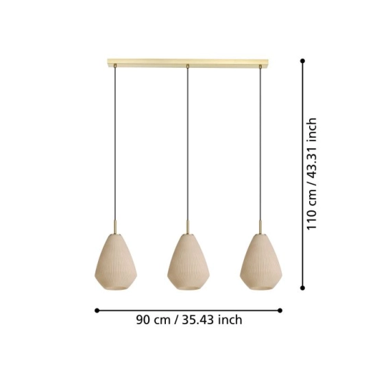 CAPRAROLA Lampa wisząca 900813 EGLO