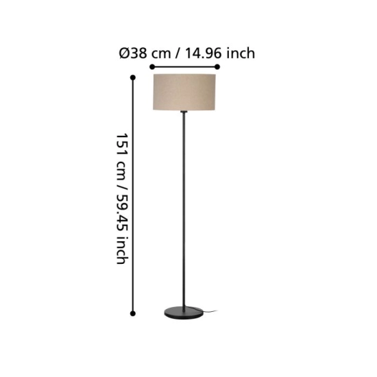 FENIGLIA Lampa podłogowa 900862 EGLO