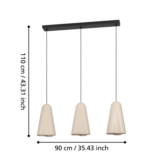 TOLLERIC Lampa wisząca 390364 EGLO