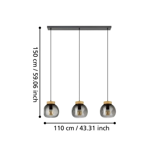 MAGACELA Lampa wisząca 390318 EGLO