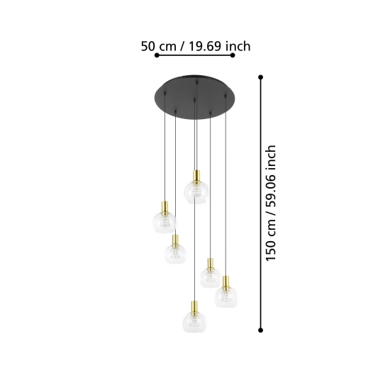 TERQUE Lampa wisząca 390279 EGLO