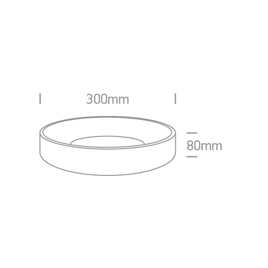 WHITE PLAFON LED 20W CCTV IP20 230V 62130N/W/V ONE LIGHT