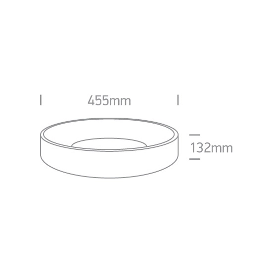 ANTHRACITE PLAFO LED 32W CCTV IP20 230V 62132N/AN/V ONE LIGHT