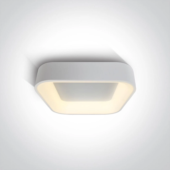 WHITE SQUARE PLAFON LED 38W CCTV IP20 230V 62132NA/W/V ONE LIGHT
