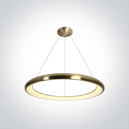 kinkiecik.pl Kedros 62144NB/BBS/W lampa wisząca LED 3000K 50W matowy mosiądz; zasilacz 1200mA w zestawie ONE LIGHT