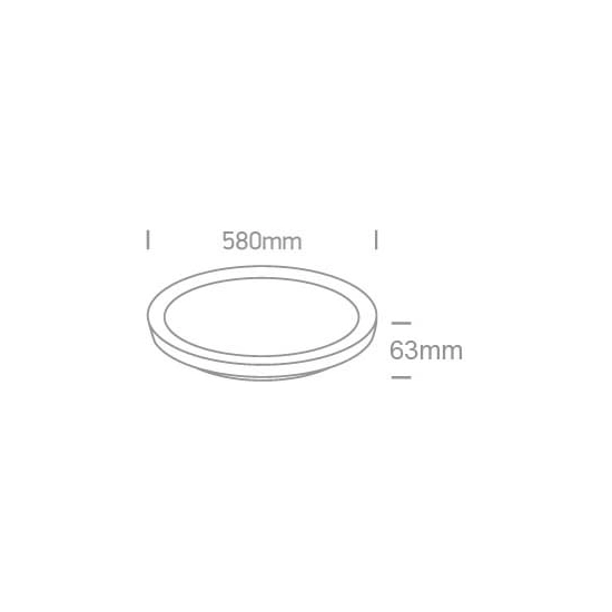 WHITE PLAFON LED 48W CCTV IP20 230V DIMMABLE 62148L/W/V ONE LIGHT