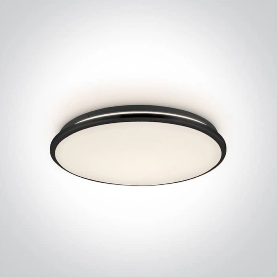 kinkiecik.pl Aidonia 62154/B/W czarny plafon LED 3000K 24W; nieściemnialny zasilacz LED w zestawie ONE LIGHT