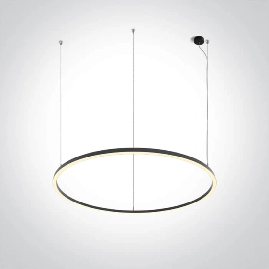 kinkiecik.pl Nufel 62156C/B/W czarna lampa wisząca LED 65W 230V 3000K; w zestawie zasilacz 1600mA ONE LIGHT