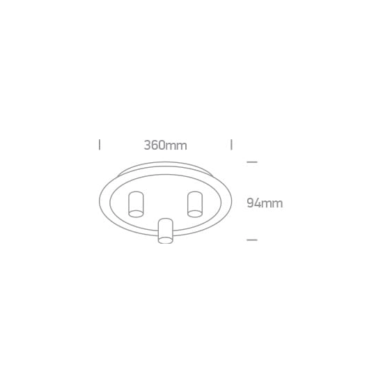 kinkiecik.pl Lemonia 3 62172B/BS dekoracyjna oprawa sufitowa w kolorach biel-mosiądz E27 3x12W 100-240V ONE LIGHT