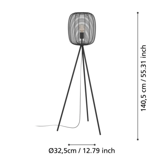 RINROE Lampa podłogowa 43968 EGLO
