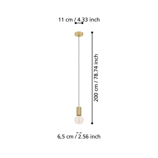POZUETA 1 Lampa wisząca 900799 EGLO