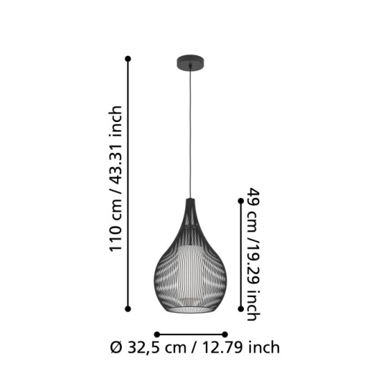 RAZONI 1 Lampa wisząca 900828 EGLO