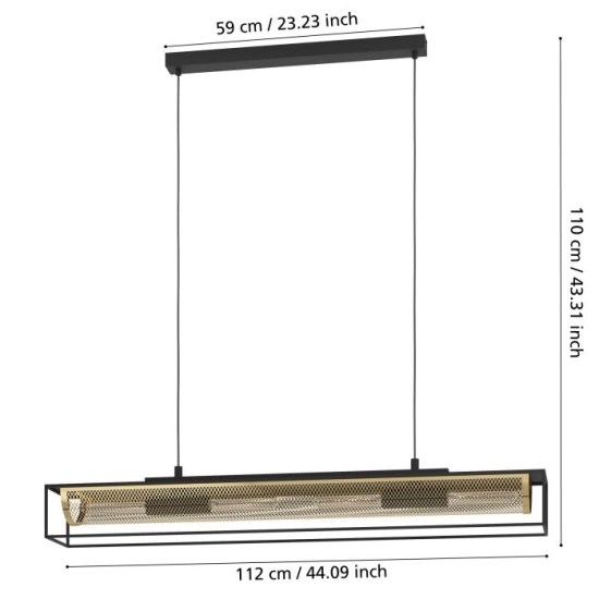 NOHALES Lampa wisząca 43788 EGLO