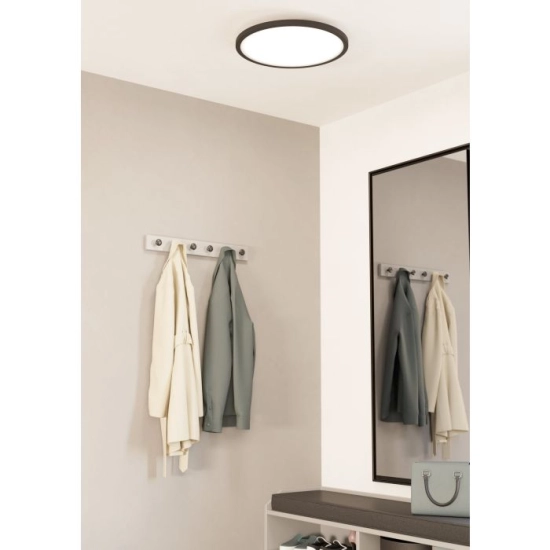 SARSINA-Z Plafon LED 2700-6500K czarny 45 cm oprawa sufitowa Smart Home 900761 EGLO