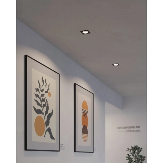 CAROSSO-Z Oprawa wpuszczana LED 5W RGB+TW kwadratowa czarna Smart Home 900763 EGLO