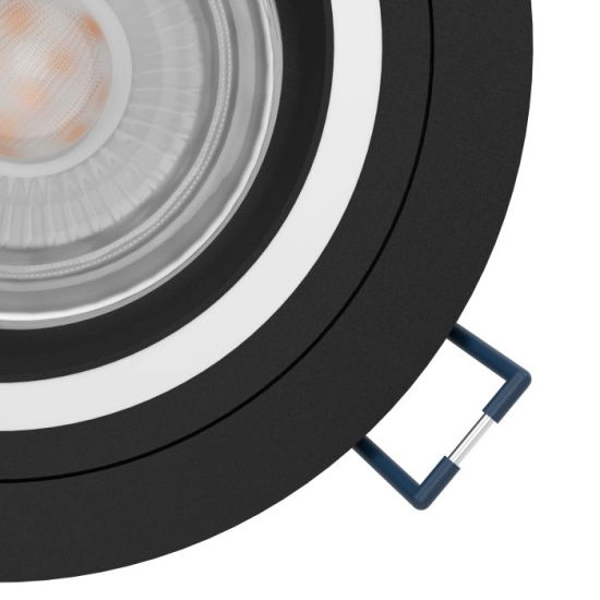 CAROSSO-Z Oprawa wpuszczana LED 5W RGB+TW okrągła czarna Smart Home 900764 EGLO