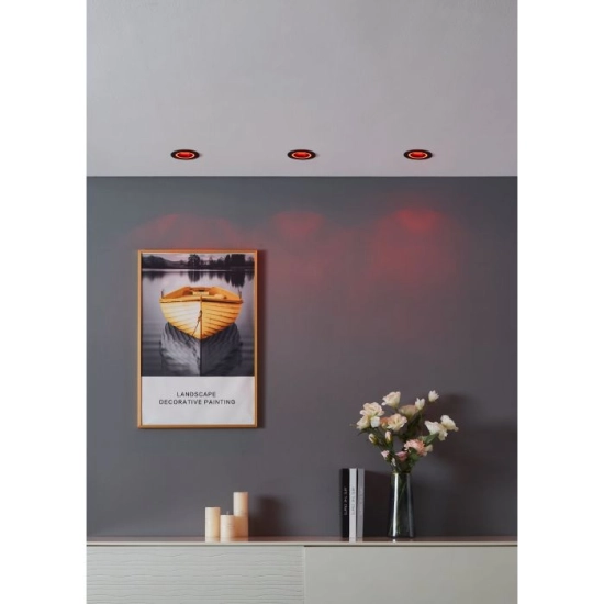CAROSSO-Z Oprawa wpuszczana LED 5W RGB+TW okrągła czarna Smart Home 900764 EGLO