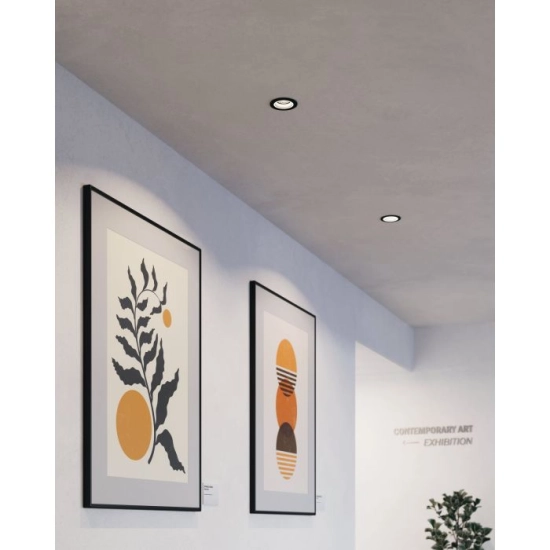 CAROSSO-Z Oprawa wpuszczana LED 5W RGB+TW okrągła czarna Smart Home 900764 EGLO