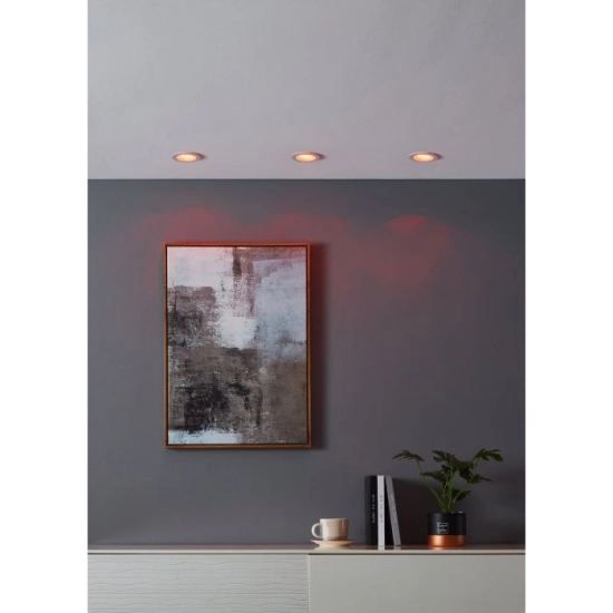 CAROSSO-Z Oprawa wpuszczana LED 5W RGB+TW okrągła biała Smart Home 900766 EGLO