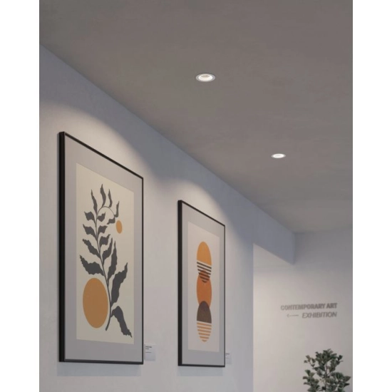 CAROSSO-Z Oprawa wpuszczana LED 5W RGB+TW okrągła biała Smart Home 900766 EGLO