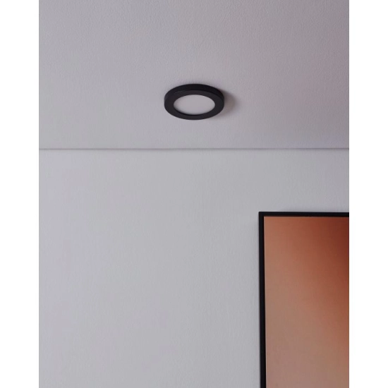 FUEVA FLEX Oprawa wpuszczana LED 5,5W 3000K czarna 900931 EGLO