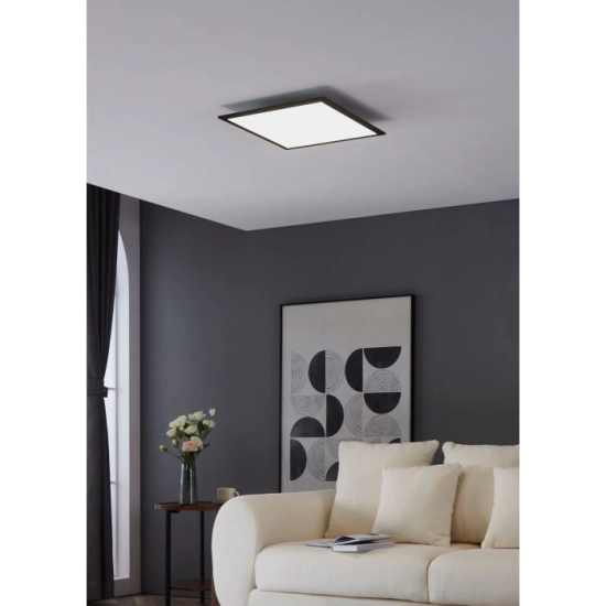 SALOBRENA 1 oprawa sufitowa 45x45 cm 4000K plafon czarny 900818 EGLO