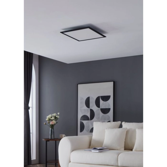 SALOBRENA 1 oprawa sufitowa 45x45 cm 4000K plafon czarny 900818 EGLO