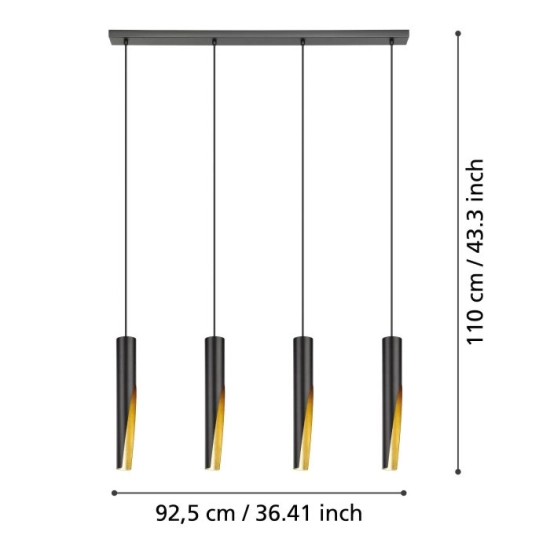 BARBOTTO Lampa wisząca 900873 EGLO