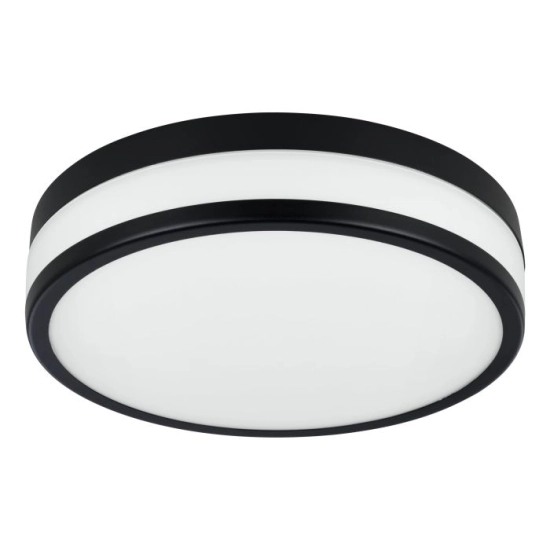 PALERMO Plafon łazienkowy LED 30 cm 3000K IP44 czarny lampa ścienna / sufitowa 900846 EGLO