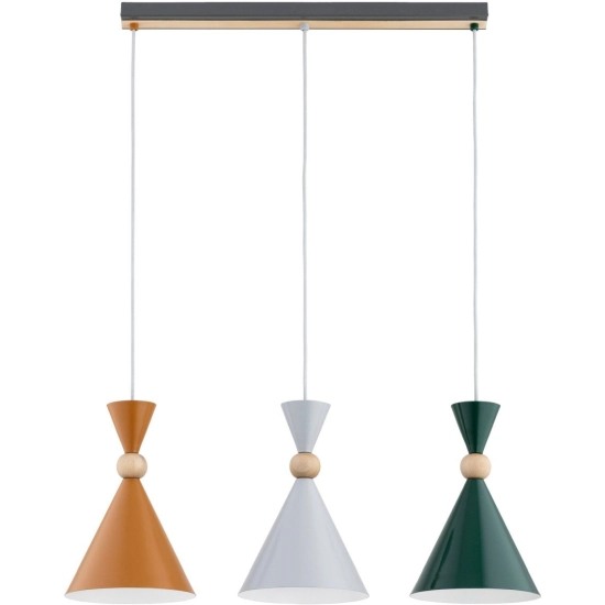 Lampa wisząca Kandy 3xE27 wielokolorowy 62612 ALFA