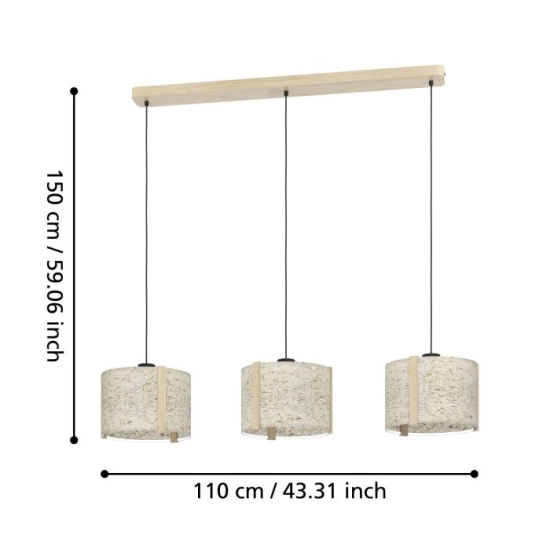 HONTONGAS Lampa wisząca 390324 EGLO