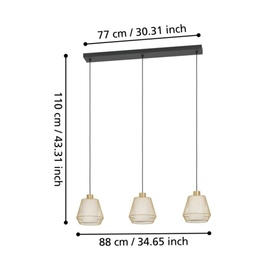CIUDADELA Lampa wisząca 900897 EGLO