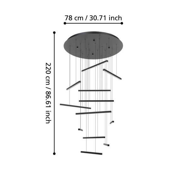 LINDOZA Lampa wisząca 390351 EGLO