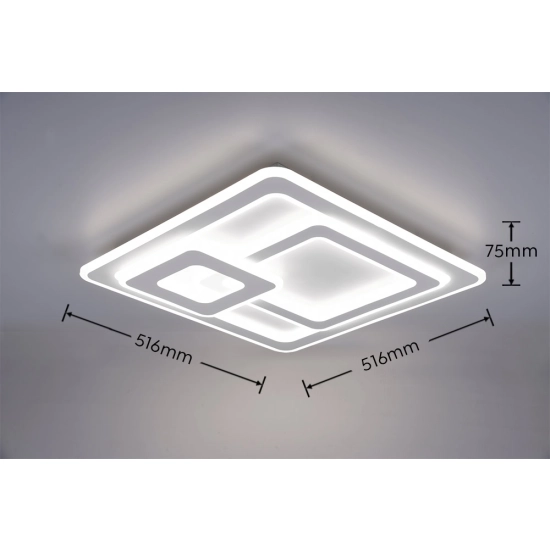 Plafon MITA – 629219331 incl. 1x SMD LED, 76W · 1x 9250lm, 2700 - 6000K TRIO
