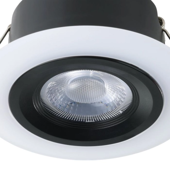 CALONGE Oprawa wpuszczana LED 4,8W 3000K okrągła czarna 900914 EGLO