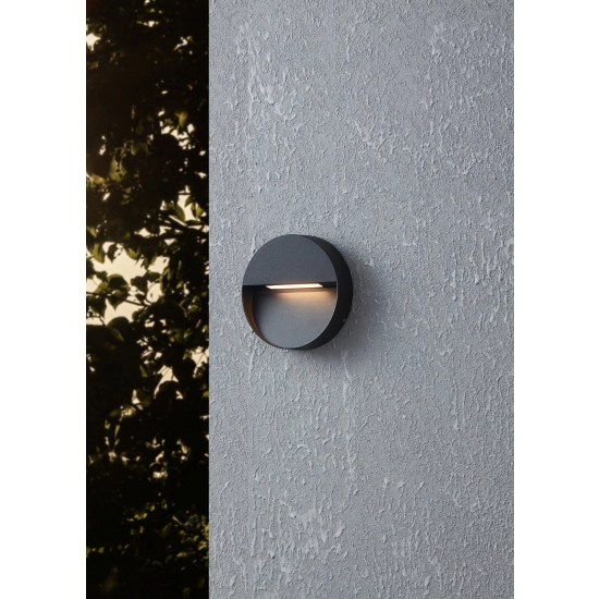 MARUGGIO lampa ścienna kinkiet zewnętrzny LED czarny IP65 900888 EGLO
