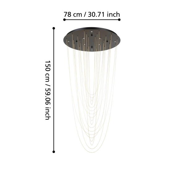 TREPUCO Lampa wisząca 390355 EGLO