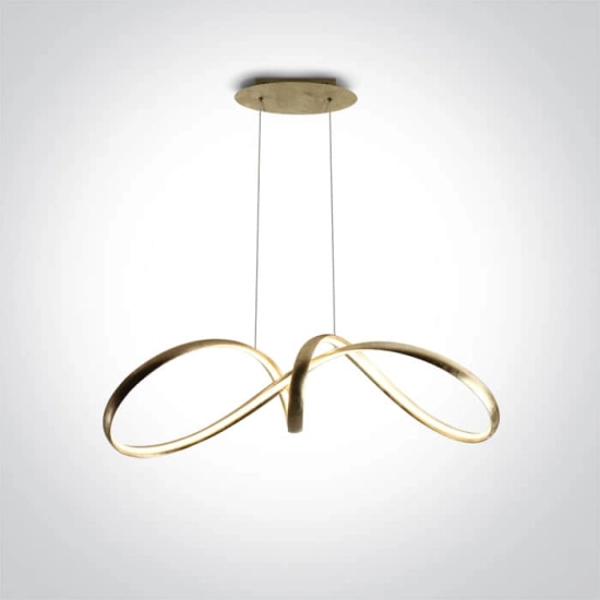 kinkiecik.pl Lides 63062/BS mosiężna lampa wisząca LED 36W 230V 3000K; w komplecie z zasilaczem 24V ONE LIGHT