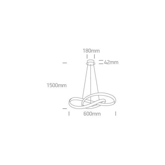 Lampa wisząca The Swirl Range 63066A/W ONE LIGHT