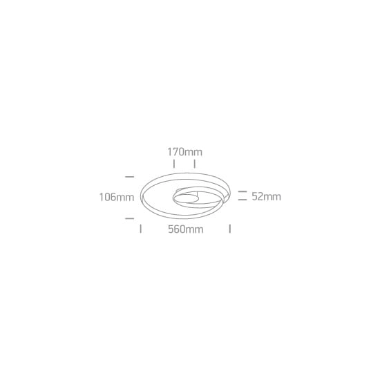 kinkiecik.pl Randa 63068/BS mosiężna lampa sufitowa LED 30W 230V 3000K; w komplecie zasilacz 24V ONE LIGHT