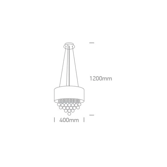 kinkiecik.pl Gaja 63134P lampa wisząca E14 4x8W 100-240V ONE LIGHT