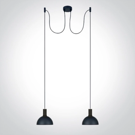 Lampa wisząca Round Pendants 63140B/B 2xE27 ONE LIGHT