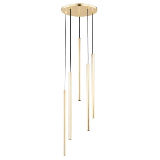 Lampa wisząca Collet 5xG9 złota 63145 ALFA